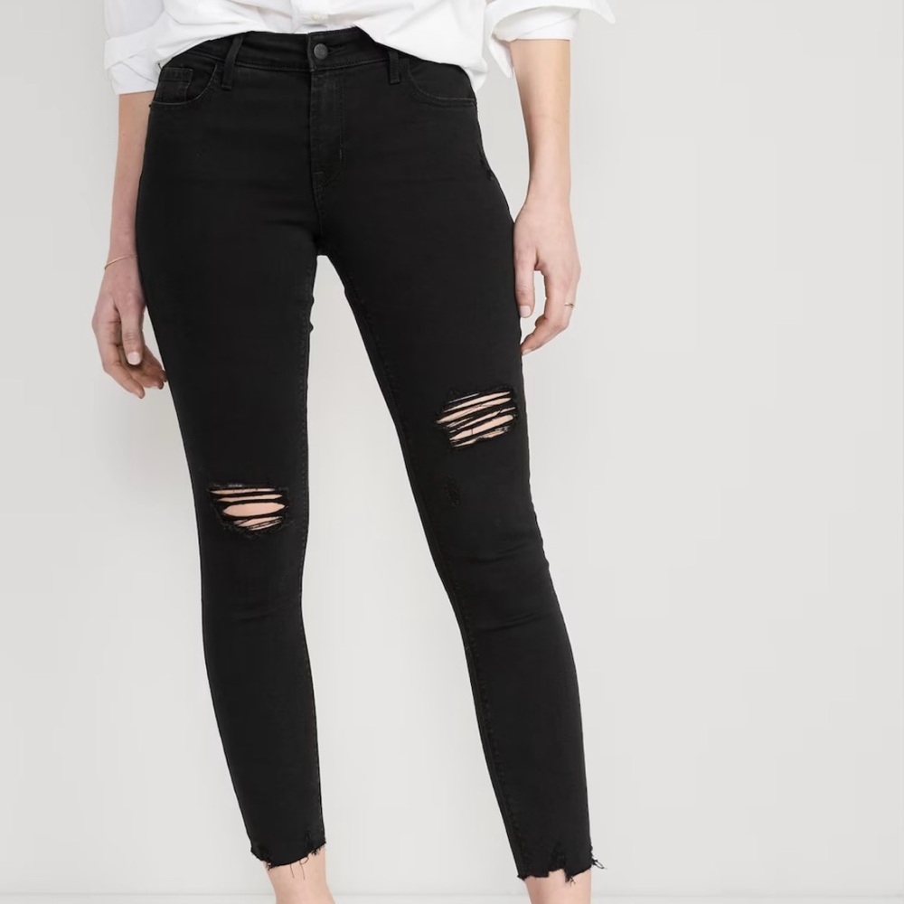 Old Navy Women's Skinny Jeans - Dark Blue